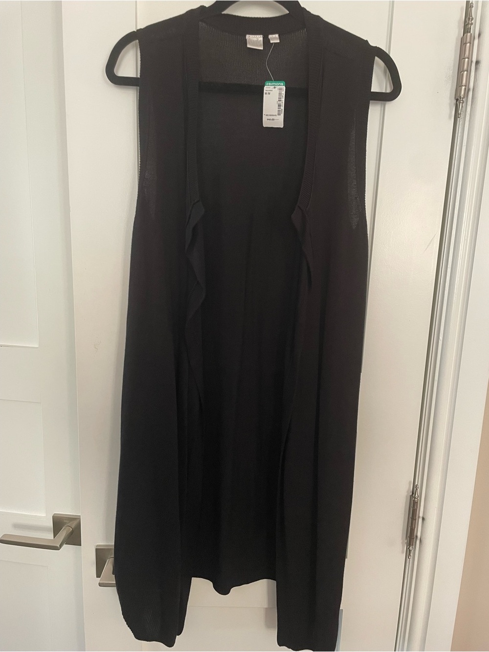 NWT Twik Sleeveless Black Long Cardigan